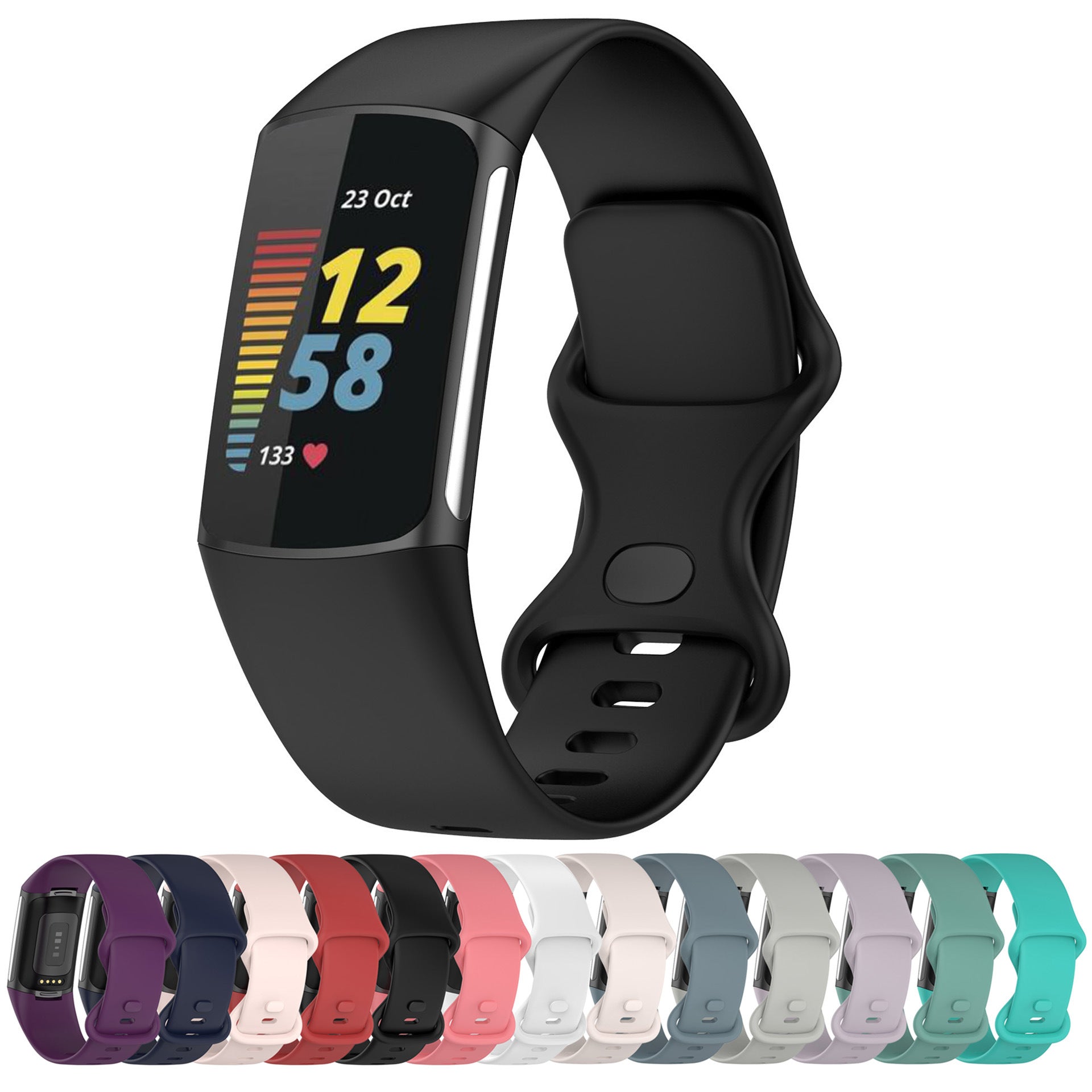 Fitbit Charge 5 Silicone Sport Strap