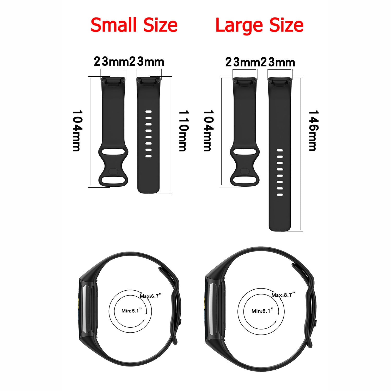 Fitbit Charge 5 Silicone Sport Strap